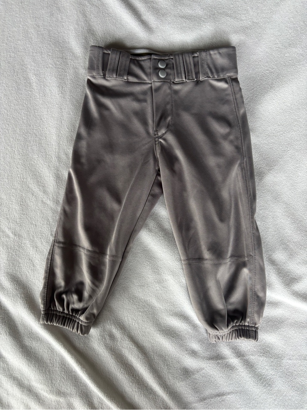 Penveer Kids Gray Athletic Stretch Knicker Baseball Pants. Size: M